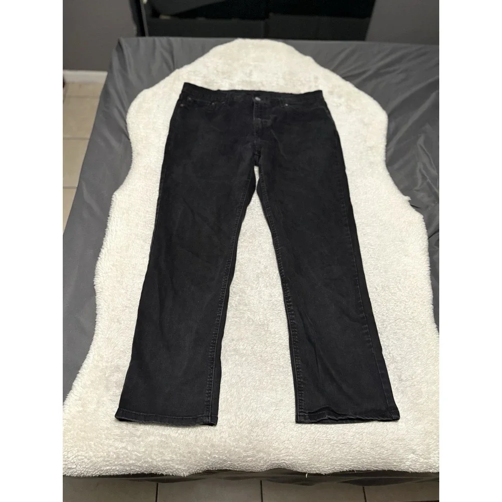 Levis 541 Mens Athletic Fit Straight Black‎ Denim Jeans Size 38x32